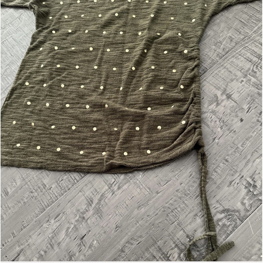 EXPRESS Women Sweater  XS(0-2) Pullover Cotton Rayon‎ Rivet, Boat Neck Green - Picture 2 of 7